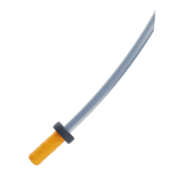 3D Katana Sword Martial Arts Weapon png