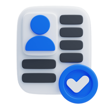 3D Immigration Document Confirmation Icon png