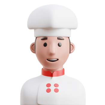 3D French Chef Character Illustration png