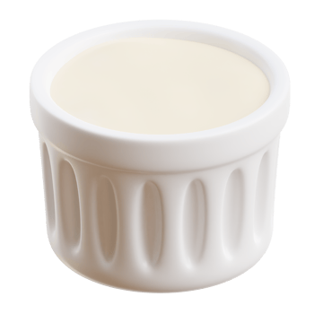 3D French Creme Brulee Dessert Model png