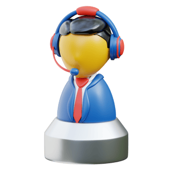 3D Customer Support Representative Icon For Business png