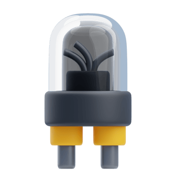3D Electrical Diode Component for Circuit Design png