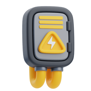 3D Electrical Distribution Box Digital Model png