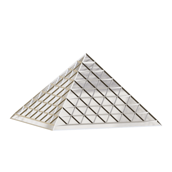 3D Modern Pyramid Structure In France png