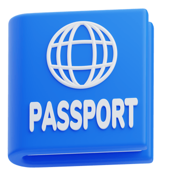 3D Global Passport for International Travelers png