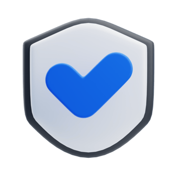 3D Immigration Digital Security Verification Badge png