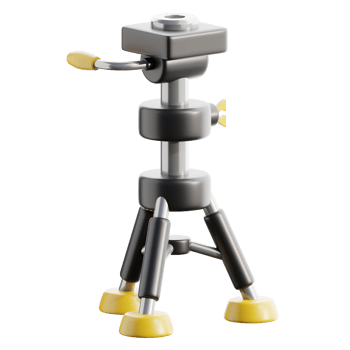 Photography Equipment 3D Tripod Illustration png