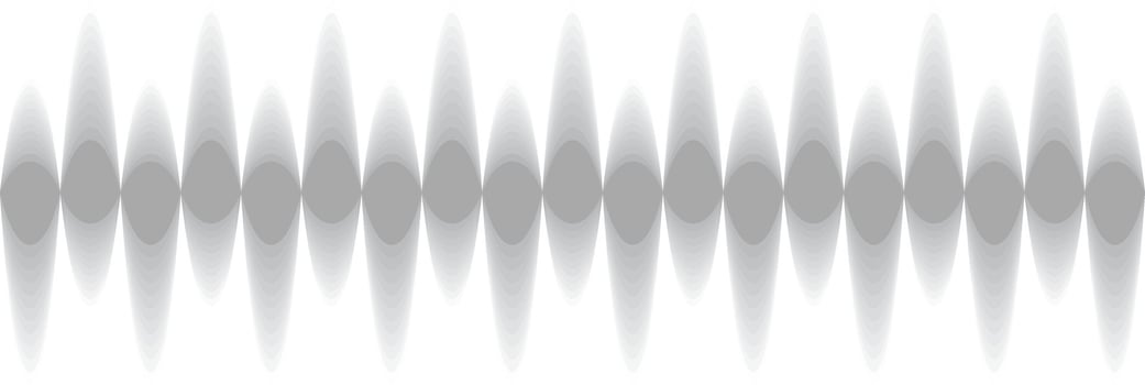 Sleek grey wave pattern on a white background, exuding a modern, futuristic feel with vibrant rhythm. Perfect for trendy digital projects vector