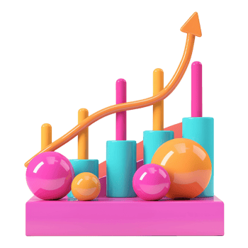 Rising Arrow Graphic for Business Achievement Transparent Background png