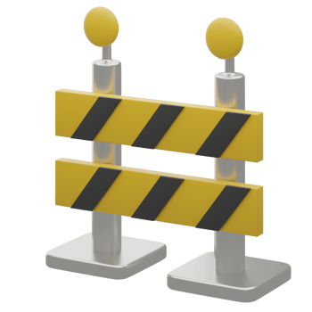 Real Estate Construction Barrier 3D Illustration png