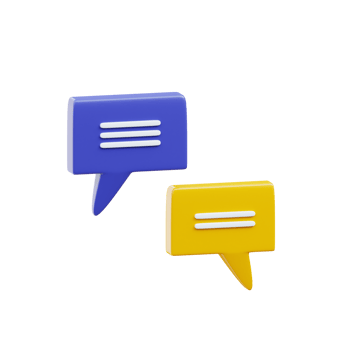 3D Business Communication Chat Icons png