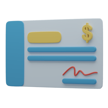 3D Check Payment For Real Estate Payment png