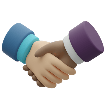 Successful Handshake 3D Real Estate Agreement png