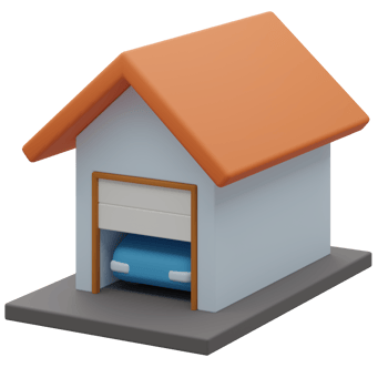 3D Garage In House For Real Estate png