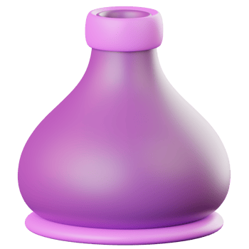 3D School Laboratory Purple Flask Illustration png