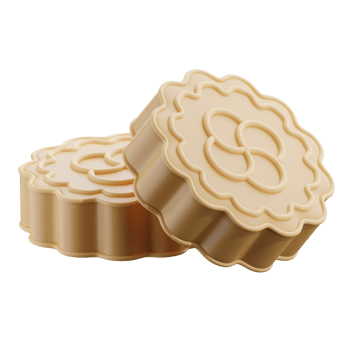 3D Autumn Mooncake Festival Treats png