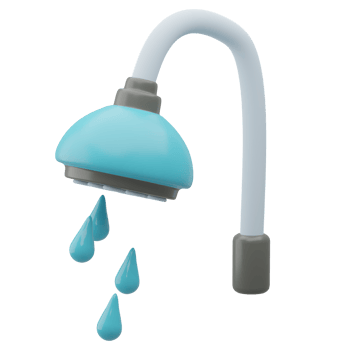 Shower Fixture 3D Real Estate Visual Representation png