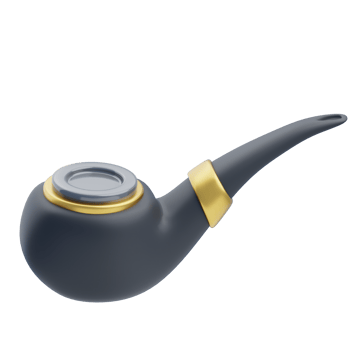 3D Modern Smoking Pipe Accessory Design png