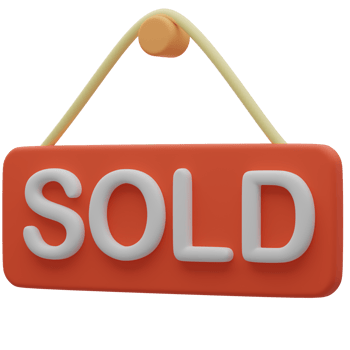 Sold Signboard 3D Real Estate Illustration png