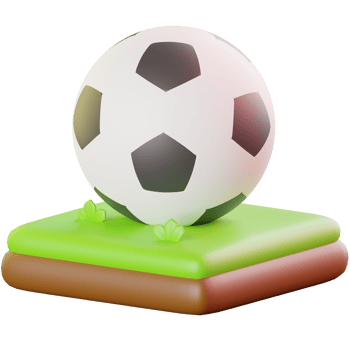 3D Sport School Soccer Field And Ball png