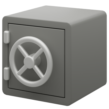 Bank Vault 3D Real Estate Security Concept png
