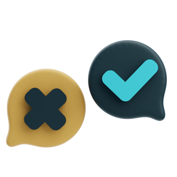 3D Judgment Decision Debate Icons for Justice png