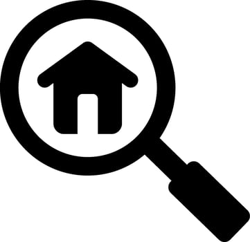 Home search icon vector