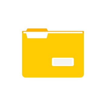 Folder icons set. File document in organizing folder. vector