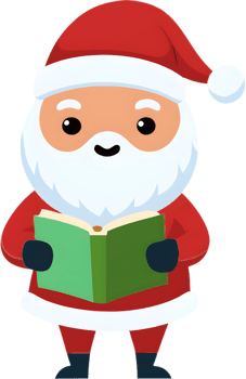 Santa Clipart with Joyful Smile Spreads Christmas Spirit. . png