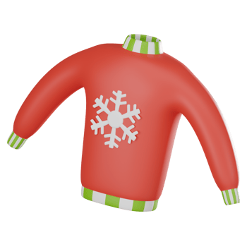 3D Render Cozy of a Winter Jacket Icon for Fashionable Cold Weather Wear png