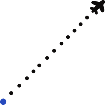 arrow with dot, travel concept png
