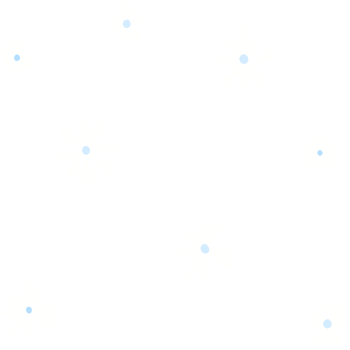 white snowflake with blue dot for decoration png