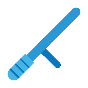 Police Stick Icon Design vector