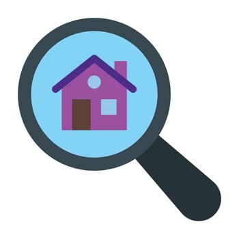 Search House Icon Design vector
