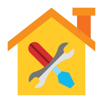 Home Renovation Icon Design vector