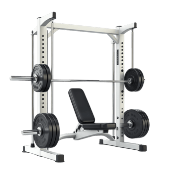 Elegant Smith Machine for Strength Training and Fitness on transparent background png