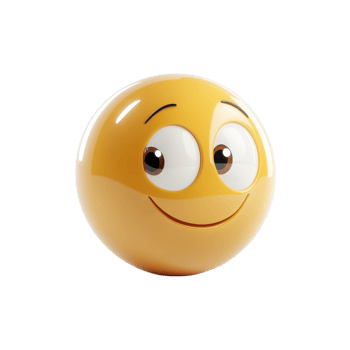 Smiling Face with Winking Eyes Emoji for Expressive Communication on transparent background png