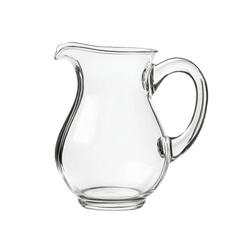 Elegant Glass Water Pitcher with Handle for Refreshing Beverages on transparent background png