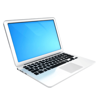 Laptop Isolated on White Background for Professional Use on transparent background png