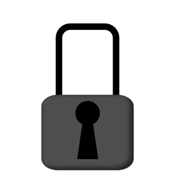Lock icon, grey color design. png