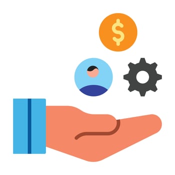 Allocation Icon Design vector
