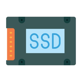 SSD Icon Design vector