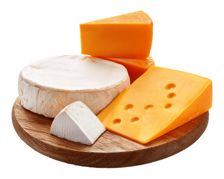 Sharp Cheddar and Soft Cheese Assortment png