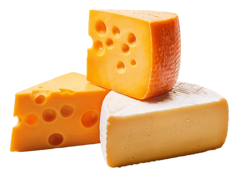 Trio of Classic Cheeses with Swiss and Brie png
