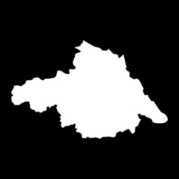 Arkhangai province map, administrative division of Mongolia. illustration. vector