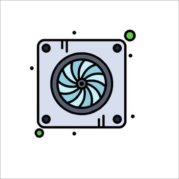 A fan icon on a white background vector