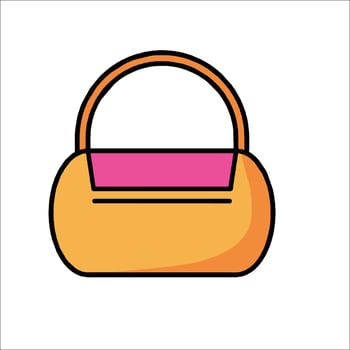 A handbag icon on a white background vector
