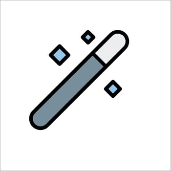 A pen with a blue dot on it vector