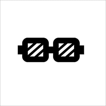 Glasses icon isolated on white background vector