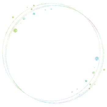 Glittery colorful circle frame png